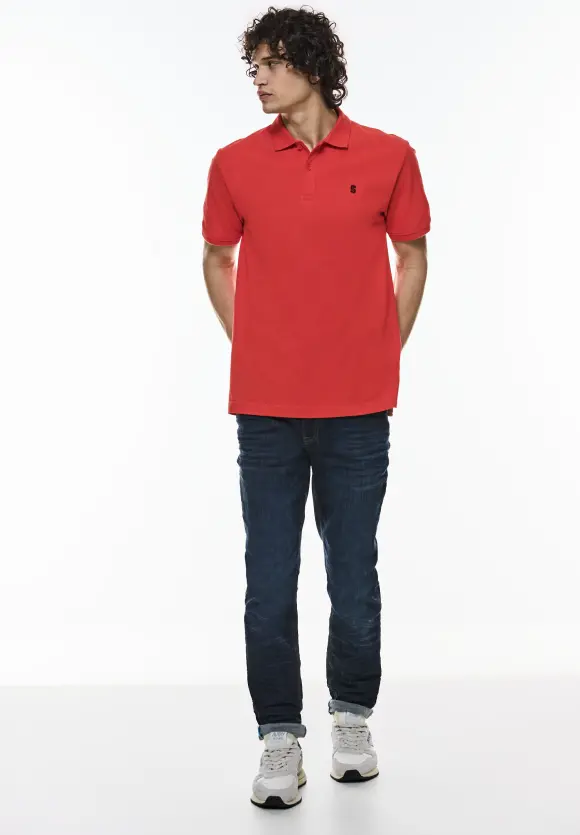 Piquée Poloshirt - pure orange