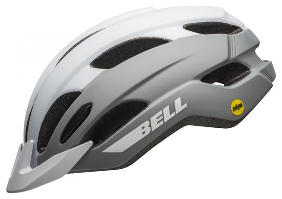 Casque Bell Trace Mips Mat Blanc Argent