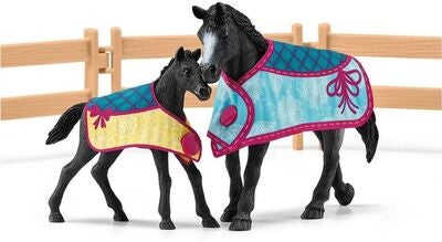 Schleich Lekesett Hesteboks med Hoppe og Føll