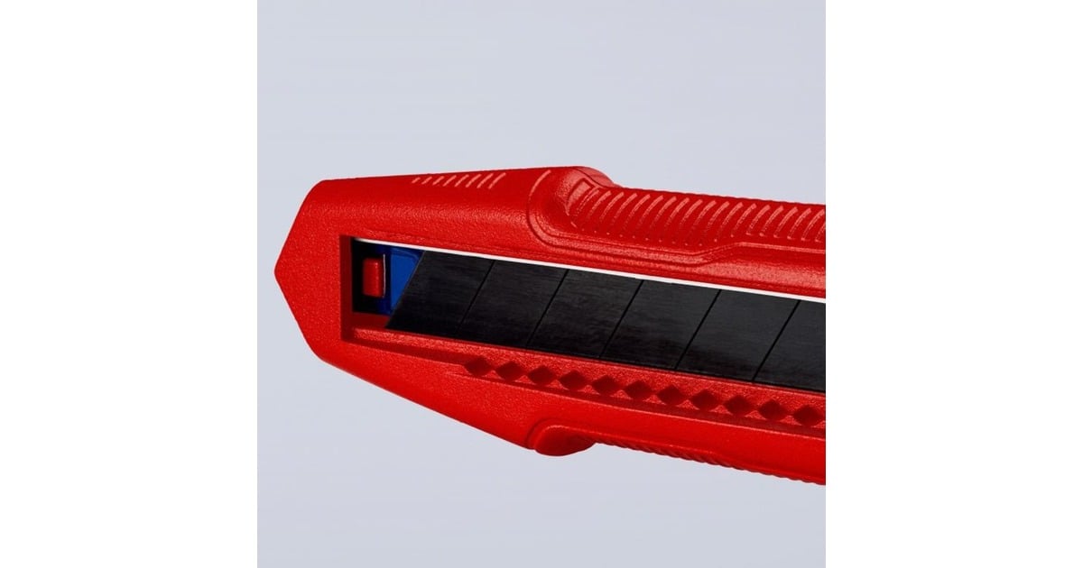 KNIPEXCutiX Universele mes stanleymes  (Rood/blauw, incl. 2 mesbladen)