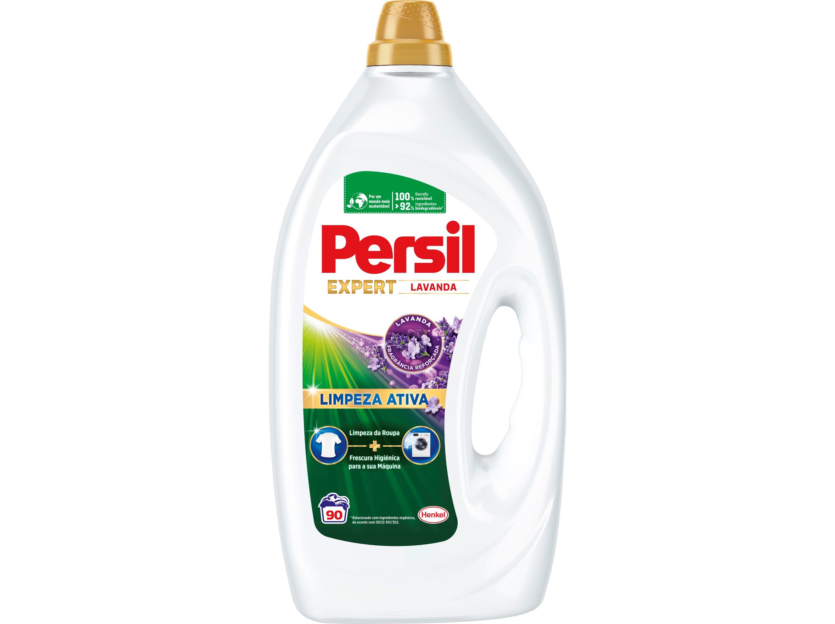DETERGENTE ROUPA MÁQUINA LIQUÍDO PERSIL EXPERT LAVANDA GEL 90D