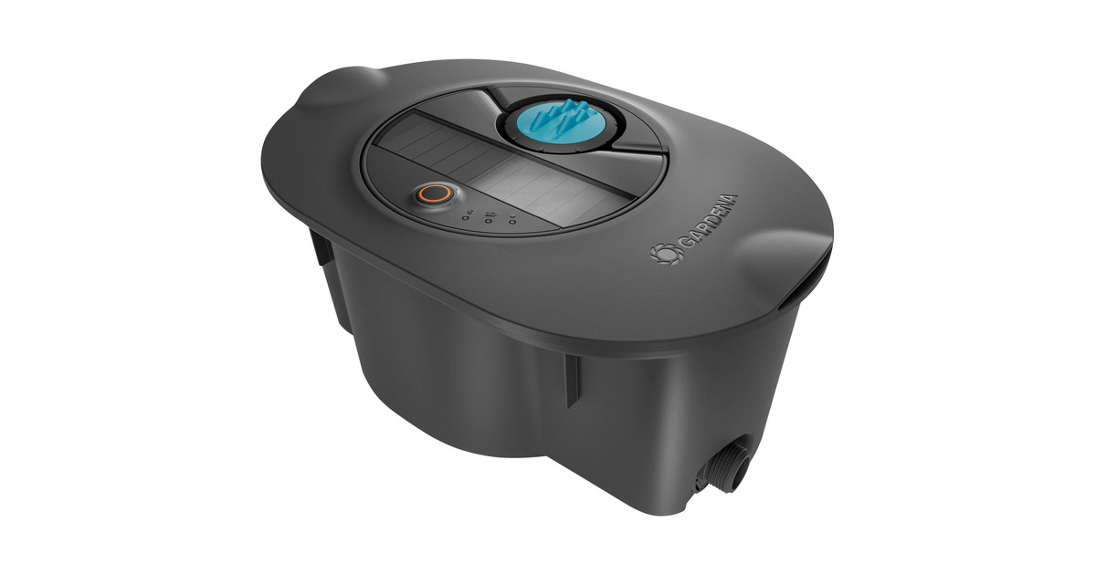GARDENAPipeline-irrigatiesysteem AquaPrecise op zonne-energie voor gazon sprinklersysteem  (Grijs/turquoise)