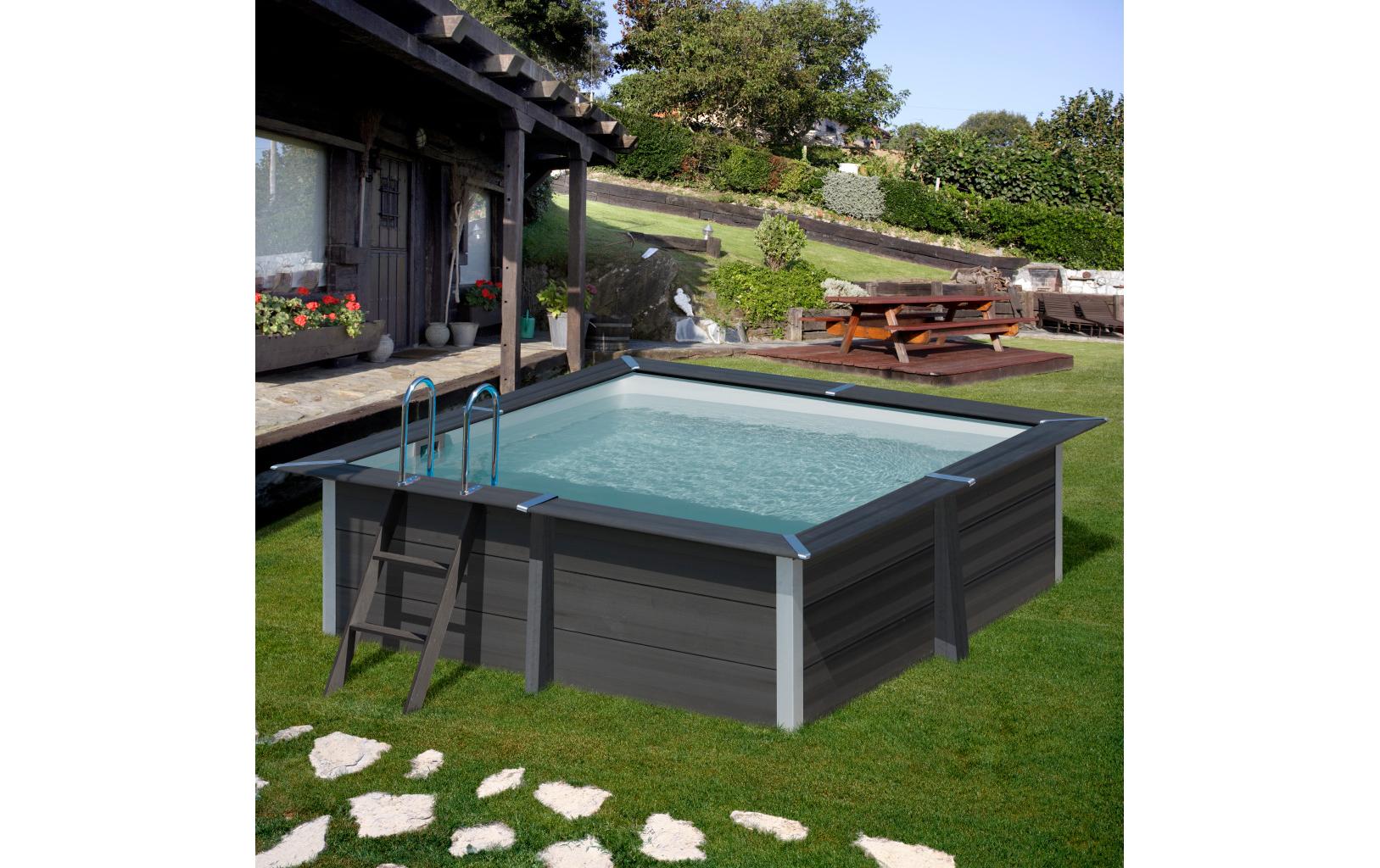 Pool KIT Avantgarde, 326 x 326 x 96 cm<br>Viereckbecken