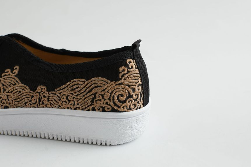 Sparrow Farm - Retro Chinese stijl geborduurde instappers