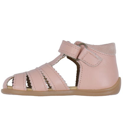 Pom Pom Sandalen - Starter Scallop Klettband - Rose