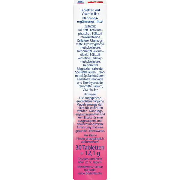 aktiv Vitamin B12 500 Mini-Tabletten