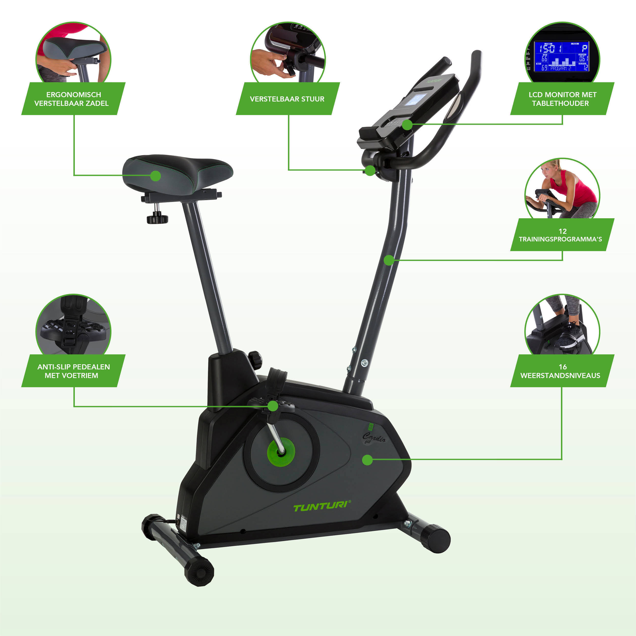 Tunturi Hometrainer Cardio Fit E30