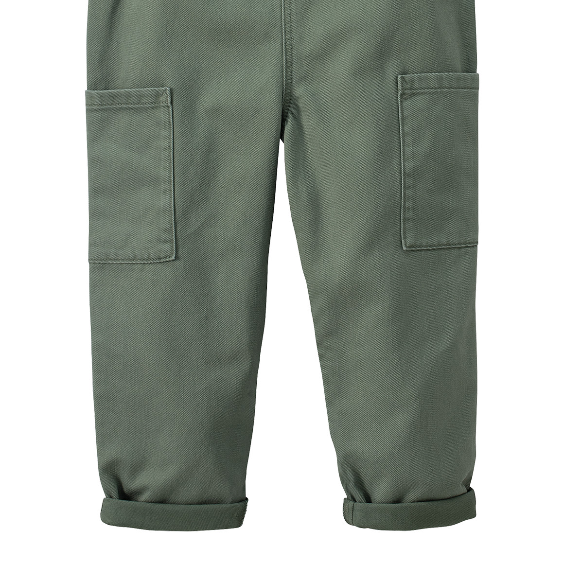 Topolino Pure Collection Kinder Latzhose mit Beintaschen oliv