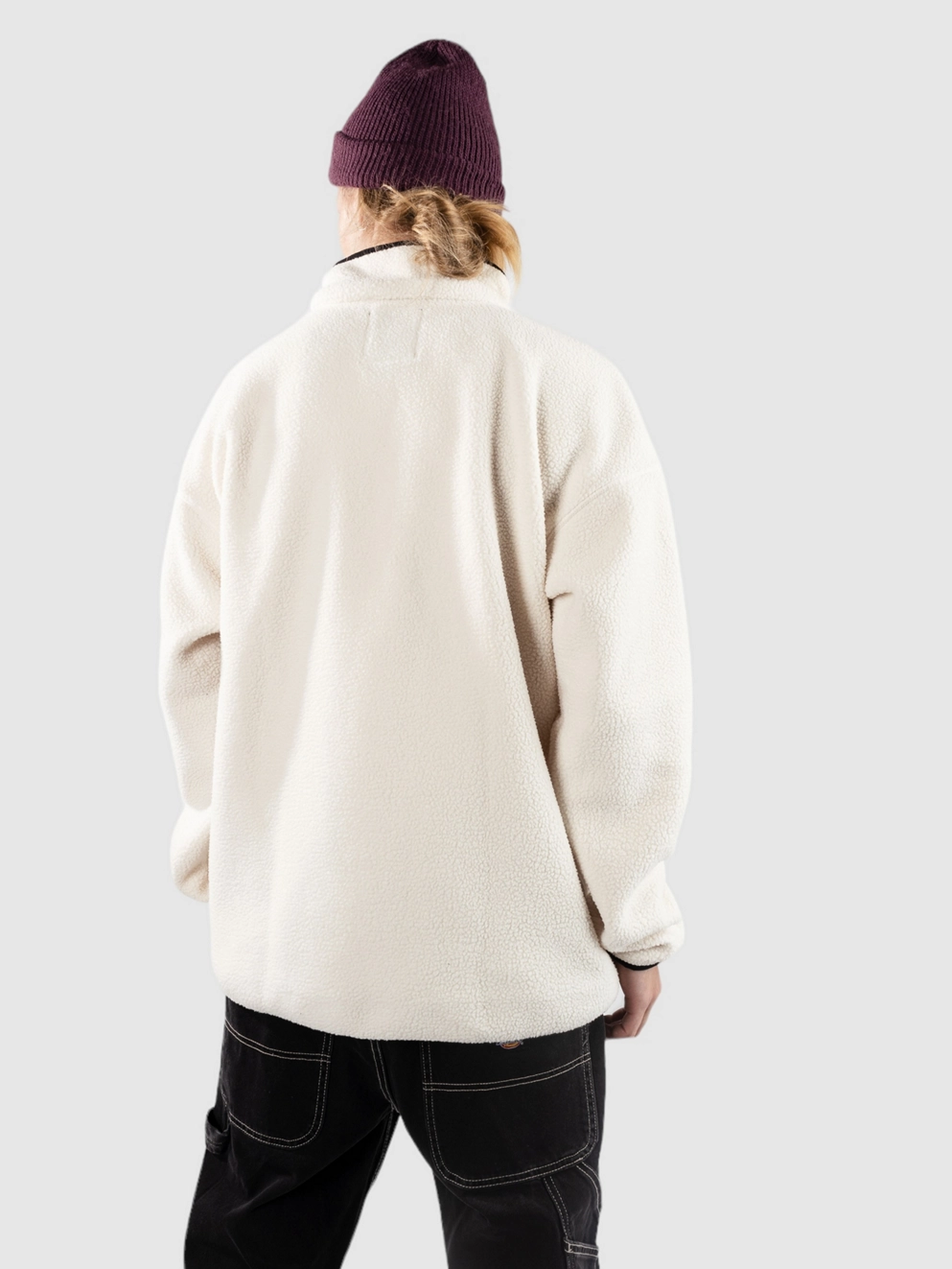 Columbia Helvetia II Half Snap Fleece Zip Hoodie chalk