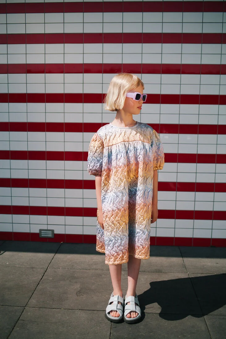 DAILY BRAT multi daily brat midi jurk mermaid dress