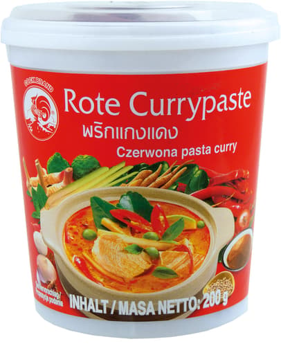 Cock Brand Currypaste, rot