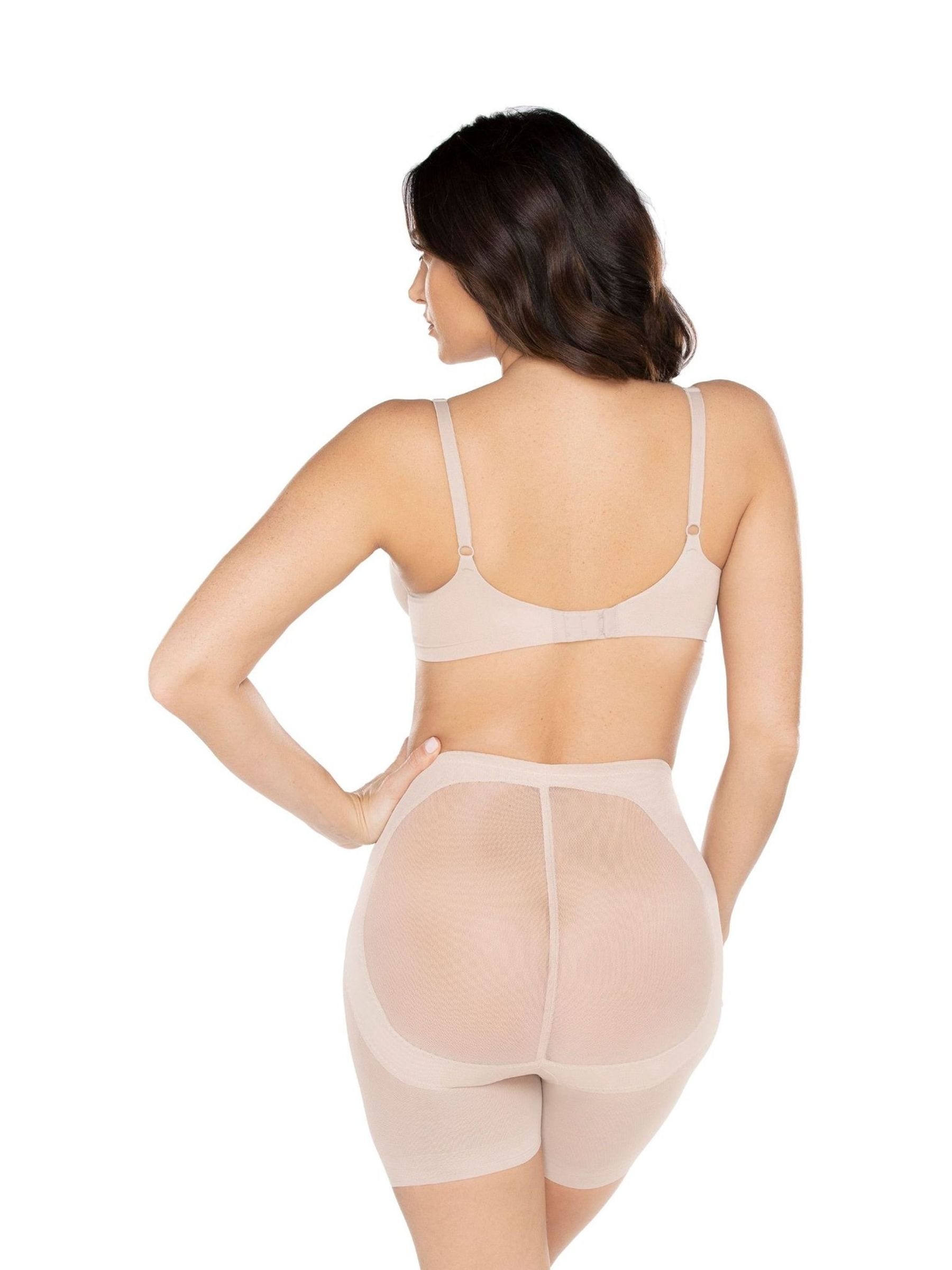 Miraclesuit buikcorrigerende warme beige tailleshorts met doorschijnende achterkant voor jongens