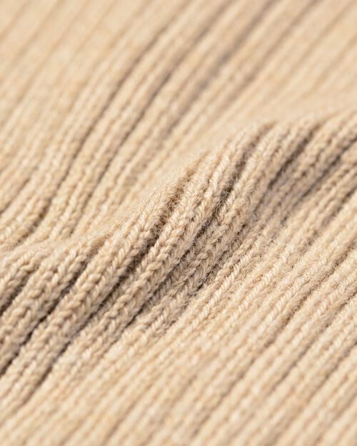 pull maillé avec col pour bébé sable