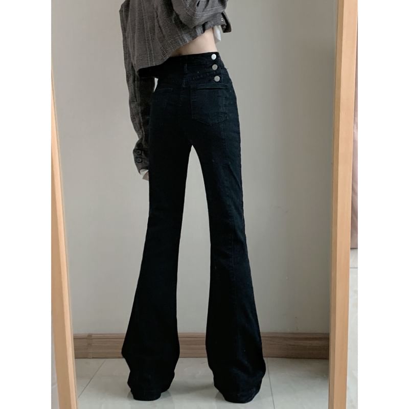 Moon City - Hoge taille flared jeans