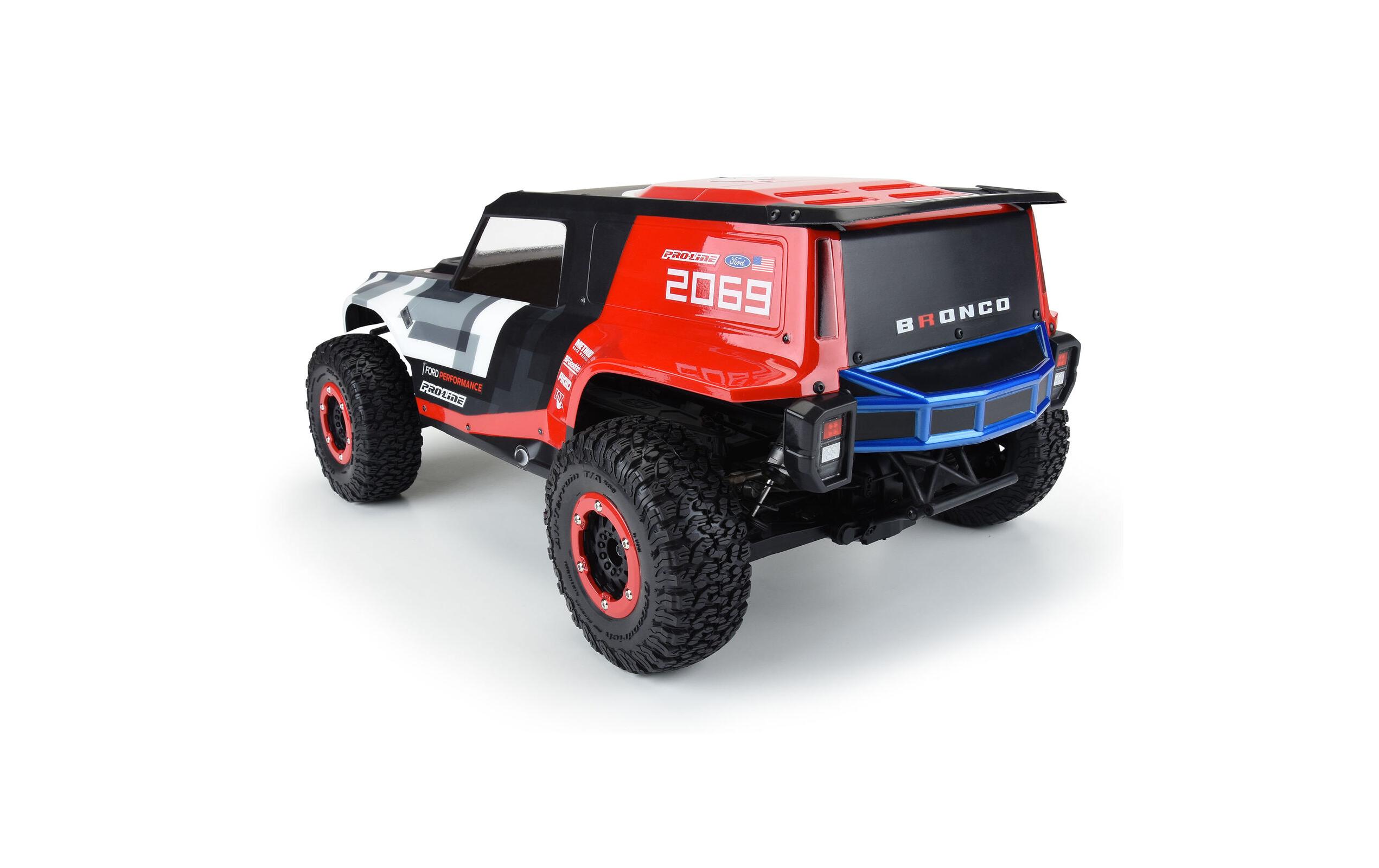 Karosserie Ford Bronco R unlackiert, 1:10Ford Bronco Race Truck Karosserie für SCT