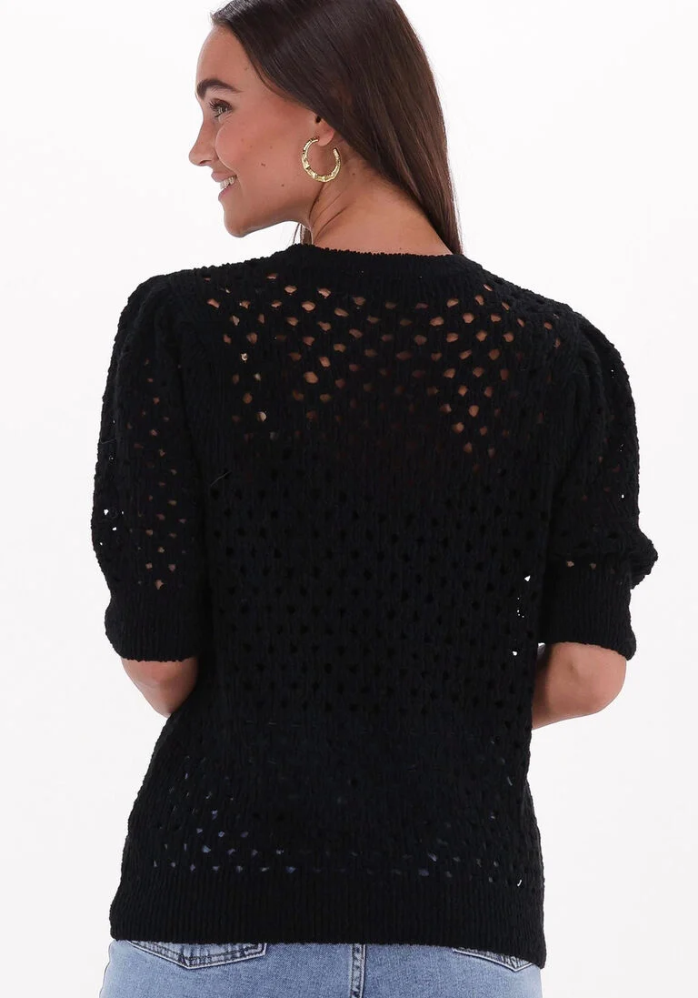 MODSTR\u00D6M zwarte modstr&ouml;m top aurora o-neck