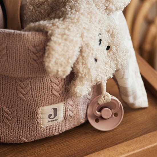 Panier de rangement Grain Knit   Vieux Rose        de               Jollein