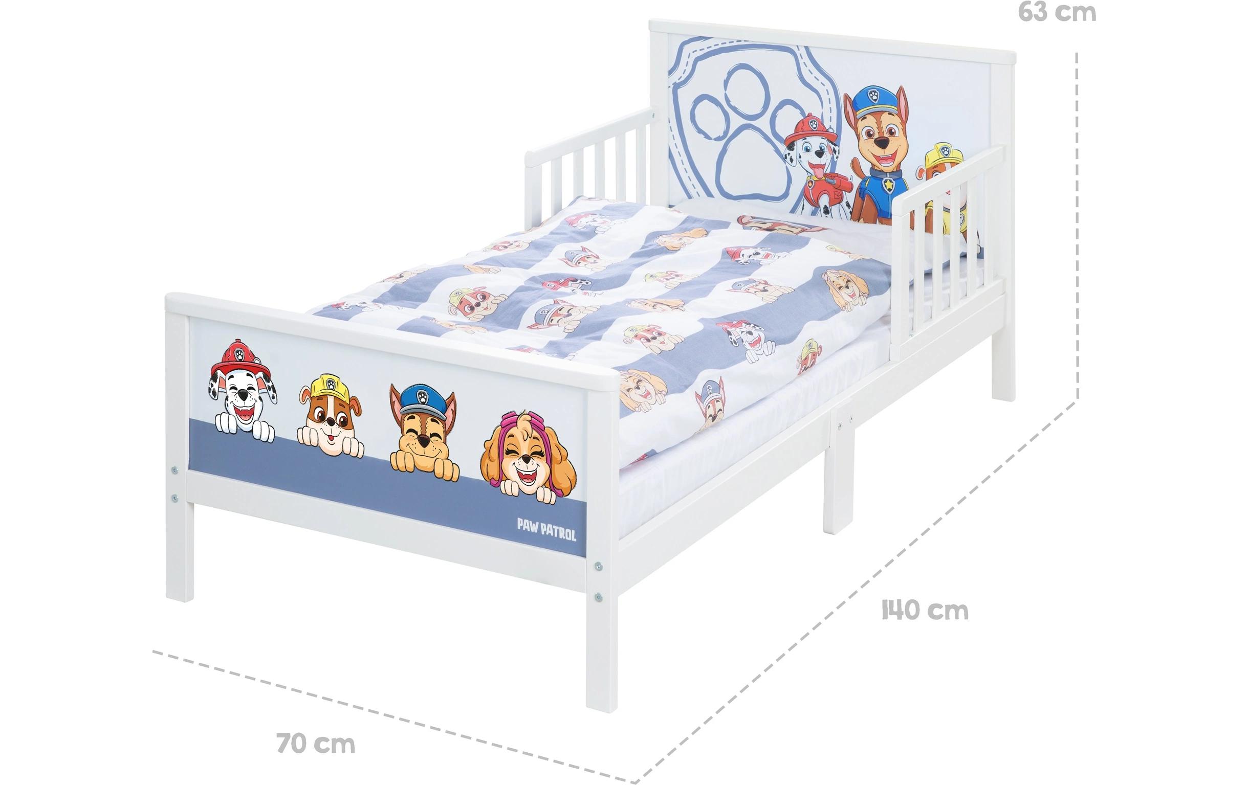 Kinderbett Paw Patrol 70 x 140 cm<br>Hochwertiges und langlebiges Möbelstück
