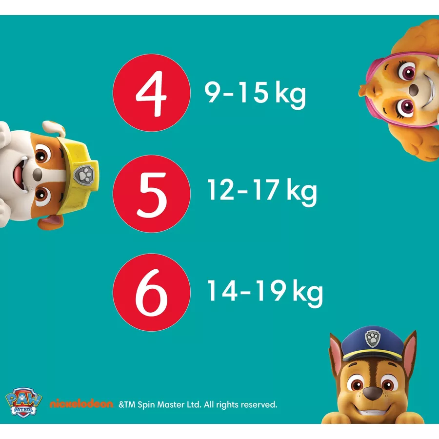Pampers Baby-Dry Pants Paw Patrol, Gr. 5 Junior 12-17kg, Monatsbox (1 x 160 Pants)