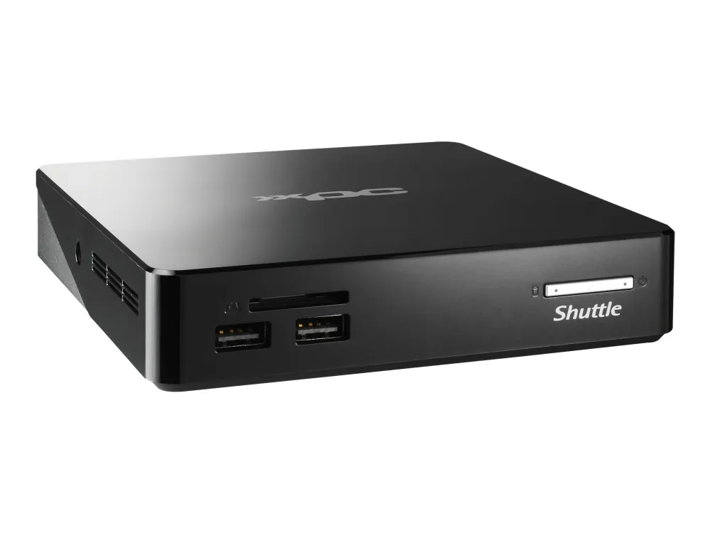Shuttle XPC nano NS02AV2 - Android PC - mini PC 1 RK3368 op til - RAM 2 GB - flash - eMMC 16 GB - PowerVR SGX6110 - Gigabit Ethernet - Android 8.1 (Oreo) - skærm: ingen - sort