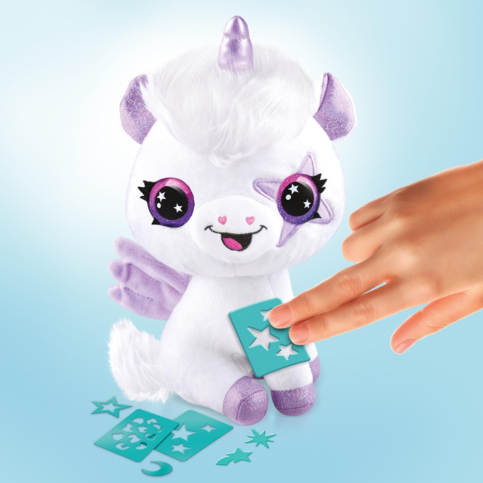 Airbrush Plush - Enhjørning Lyser i Mørke