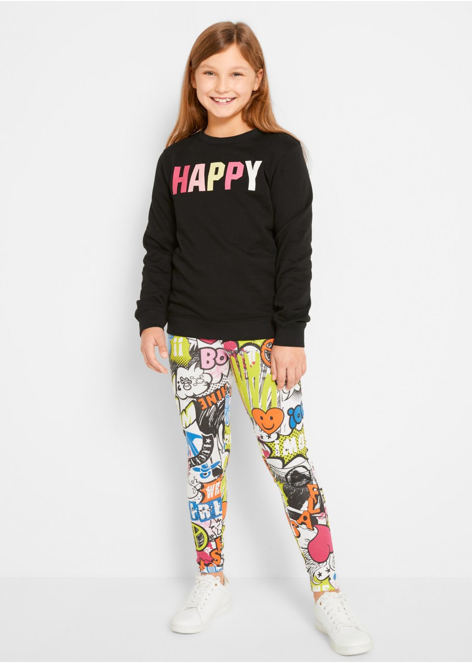 Lot de 2 leggings fille