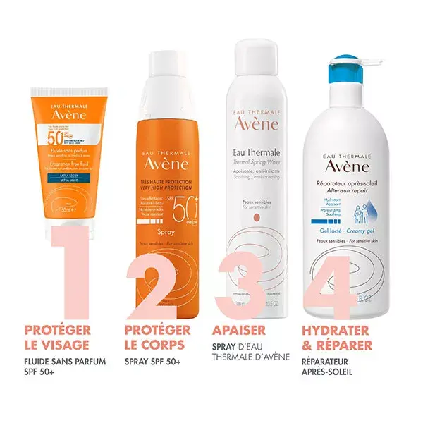 Protetor solar líquido Avène FPS 50+ sem perfume 50ml
