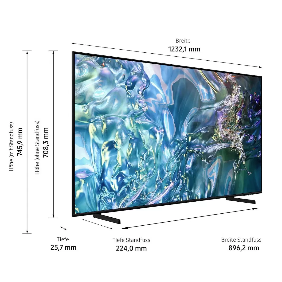 TV SAMSUNG QE55Q60DAUXX Schwarz