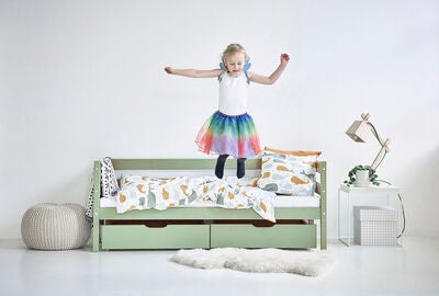 Hoppekids Sengeskuff ECO Comfort 2-pack, Pale Green