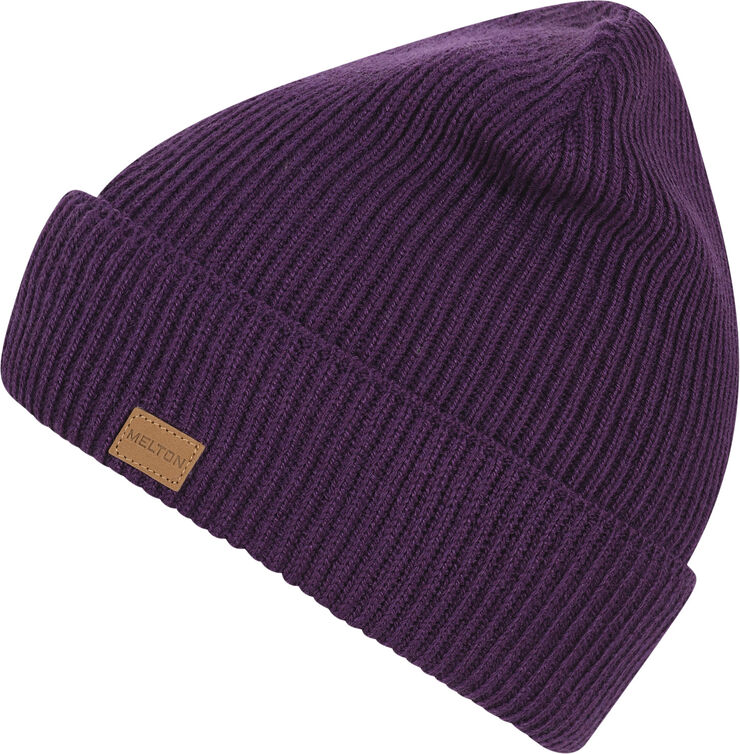 Melton Basic ribbed beanie Hortensia