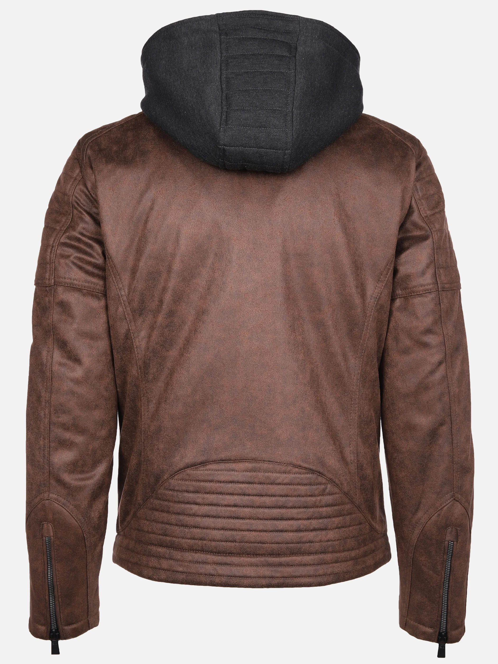 Herren Bikerjacke mit Kapuze