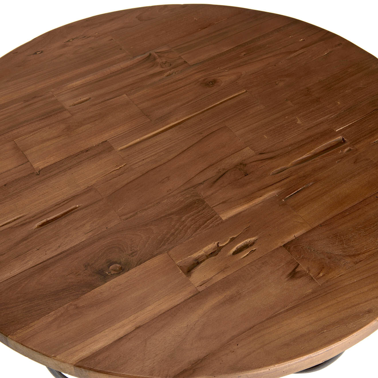 Macabane Table basse Sixtine bois naturel  - D.80xH.35 cm