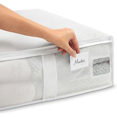 Housse couvertures - PVA - 65 x 55 x 20 cm - gris