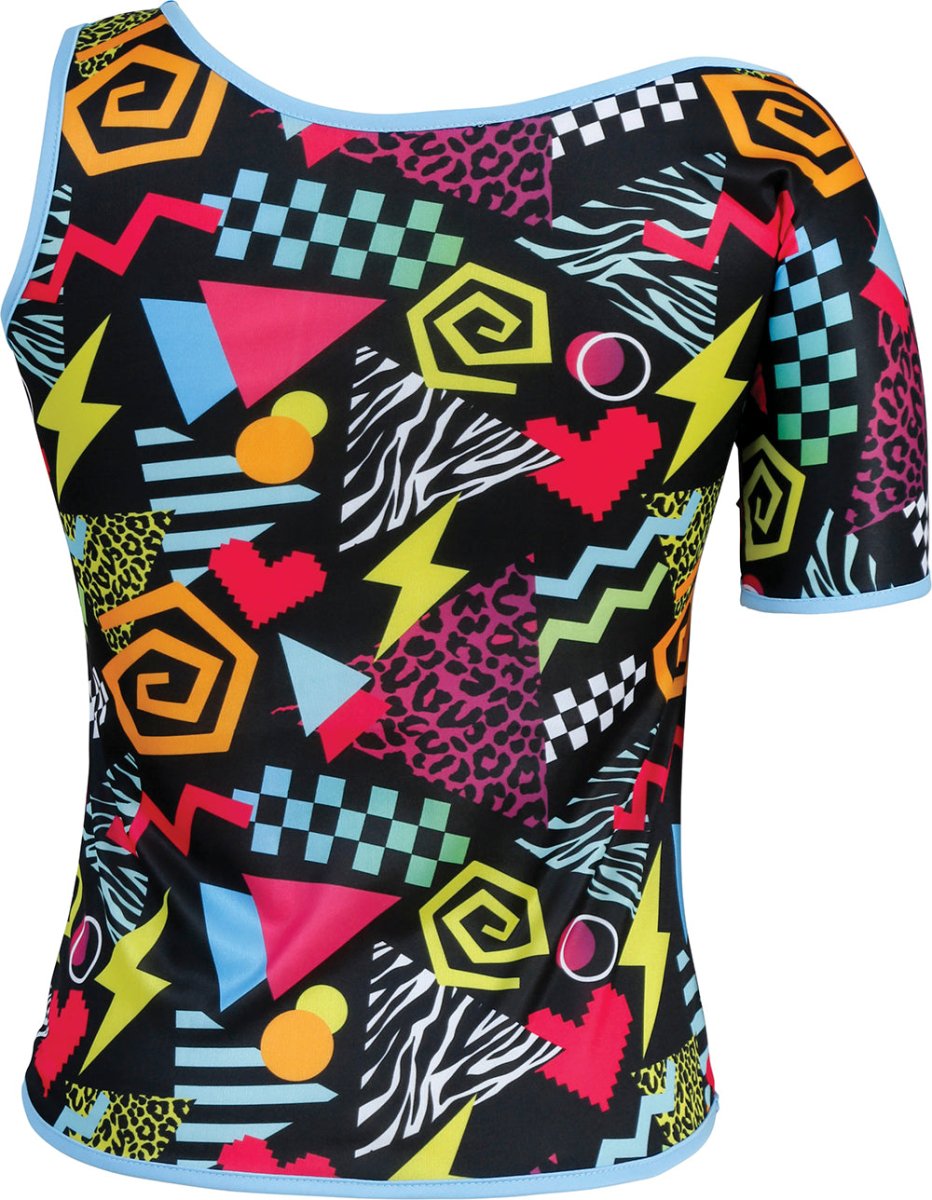 Jaren 90 Shirt Gekleurd Dames