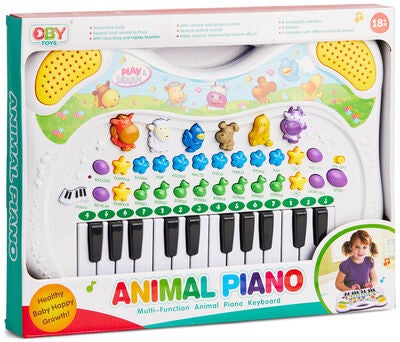 Cloudberry Castle Piano med Lys Dyr