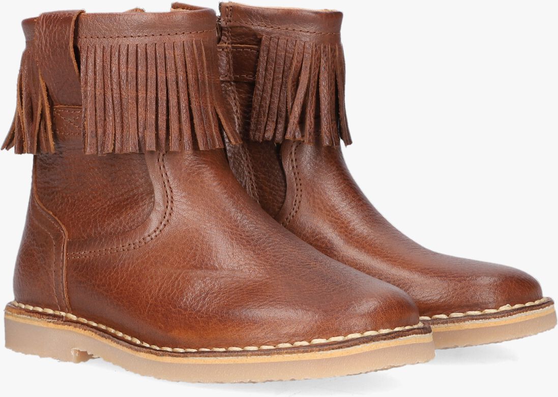 KOEL4KIDS cognac koel4kids enkellaarsjes 02m003
