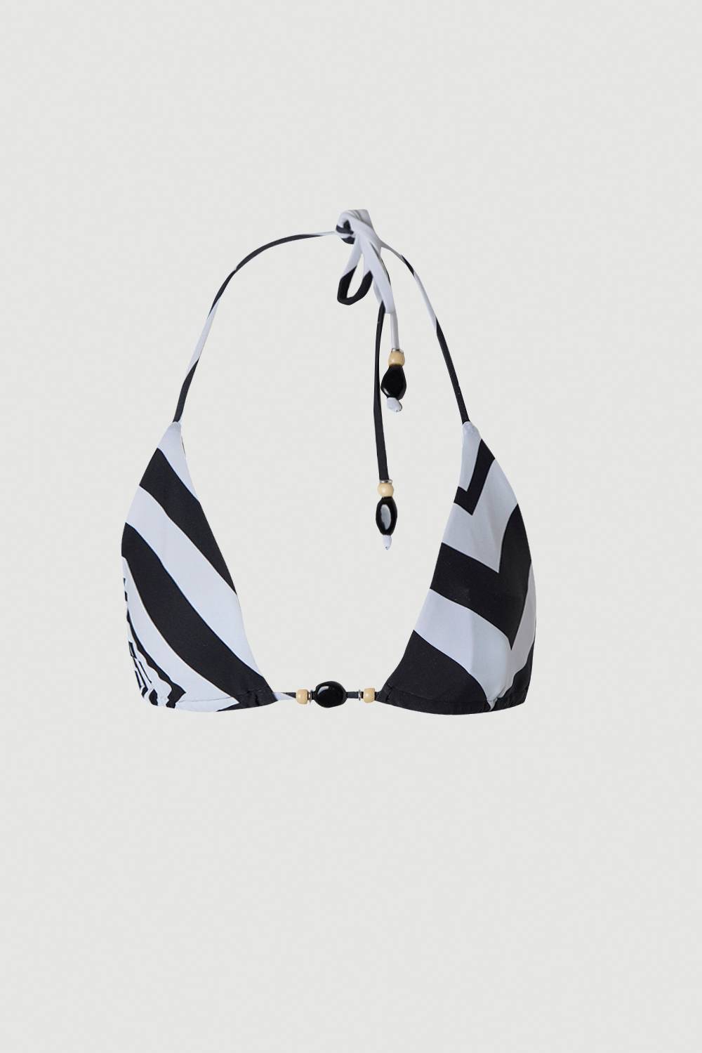 KarenMillen Haut de Bikini à Rayures avec Détails de Perles