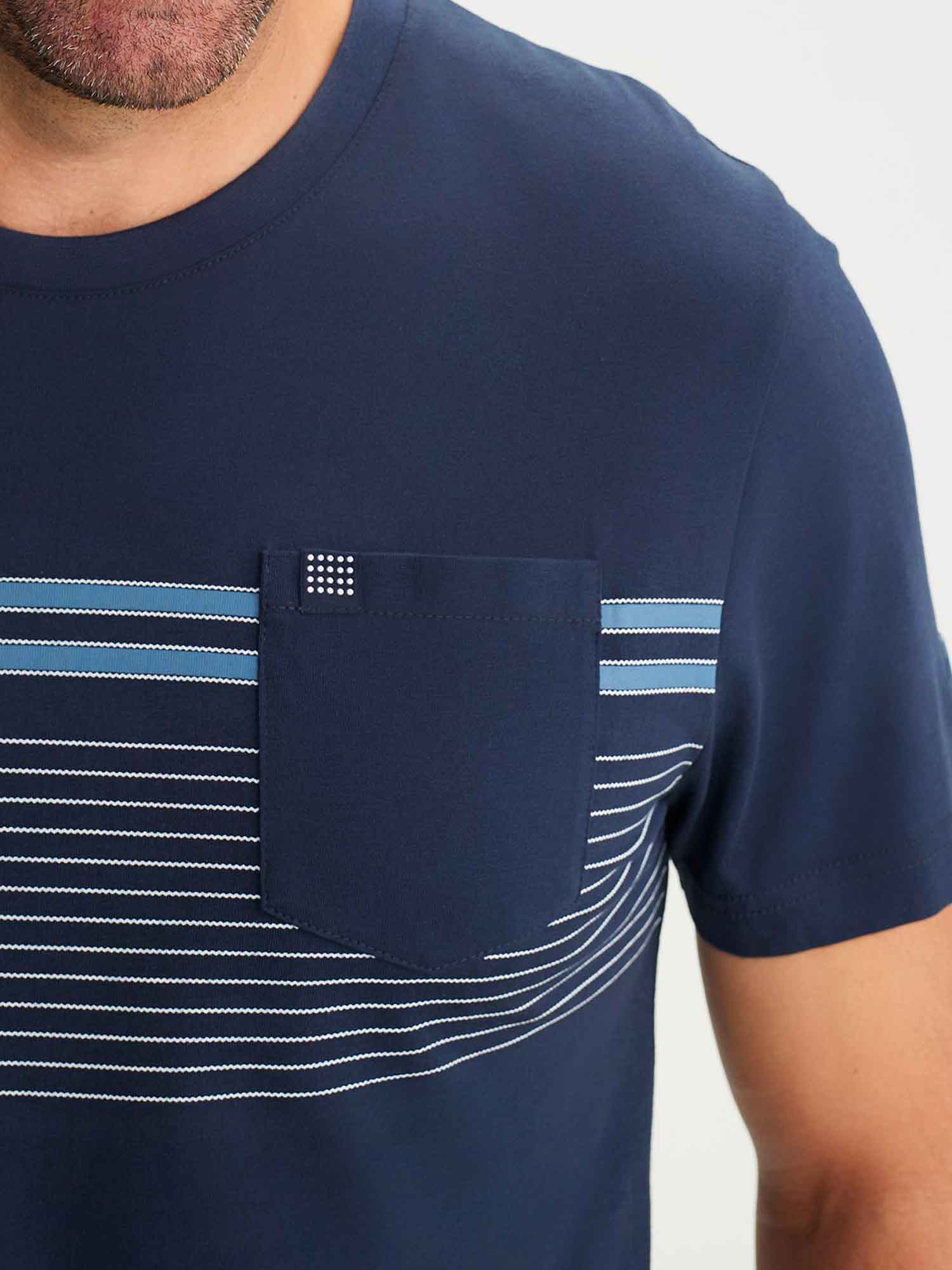 Tee Shirt Homme Coton Biologique Marine