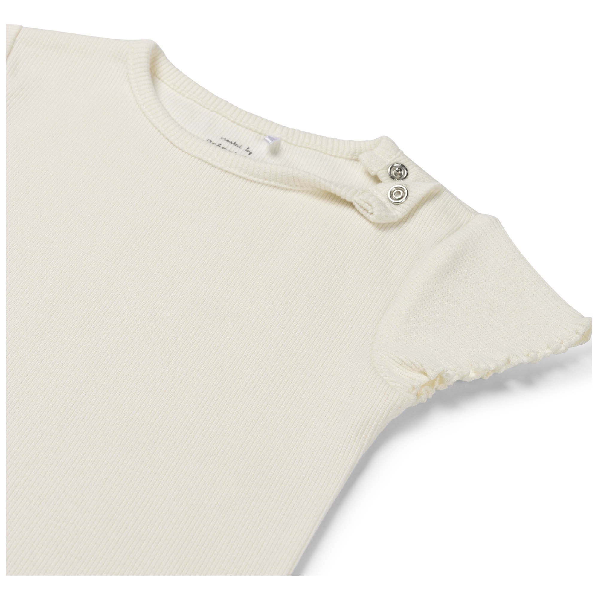 Prénatal peuter T-shirt korte mouwen effen wit