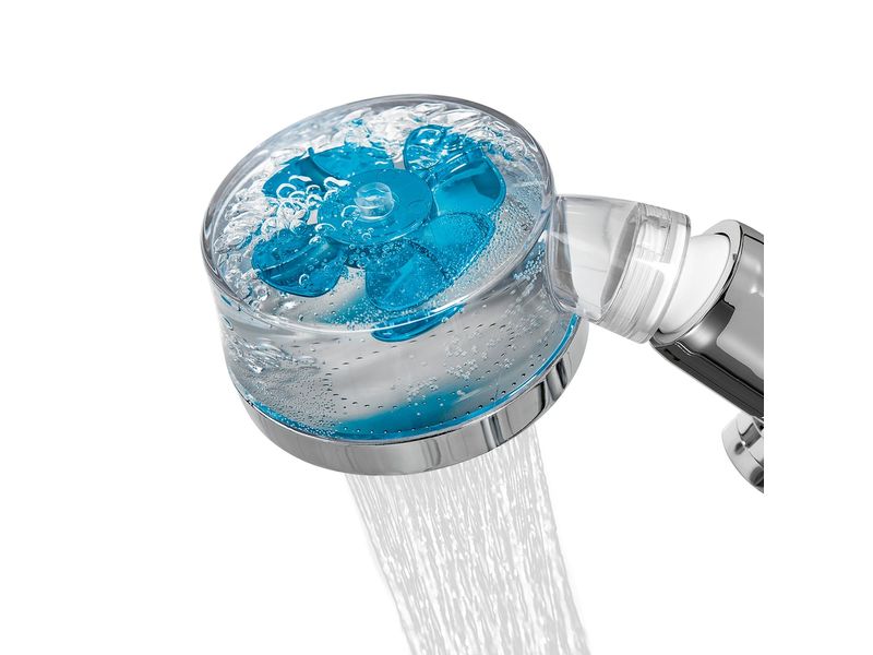 EASYmaxx Handbrause mit Wasserstopp und Druckregler Duschkopf mit Präzisionsdüsen und Filter