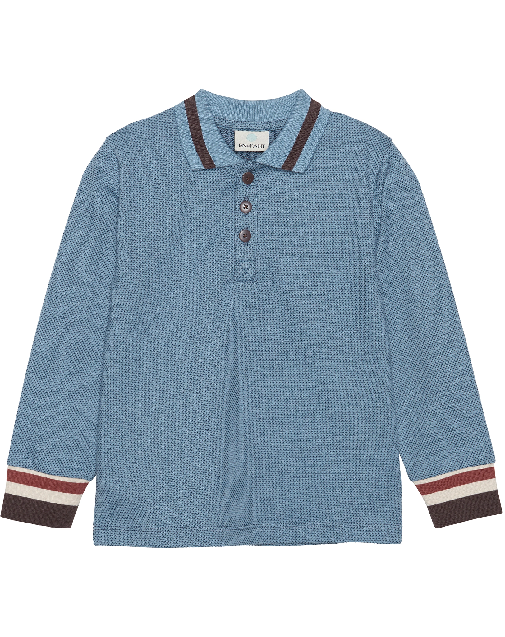 Langarm-Poloshirt AIR in windward blue