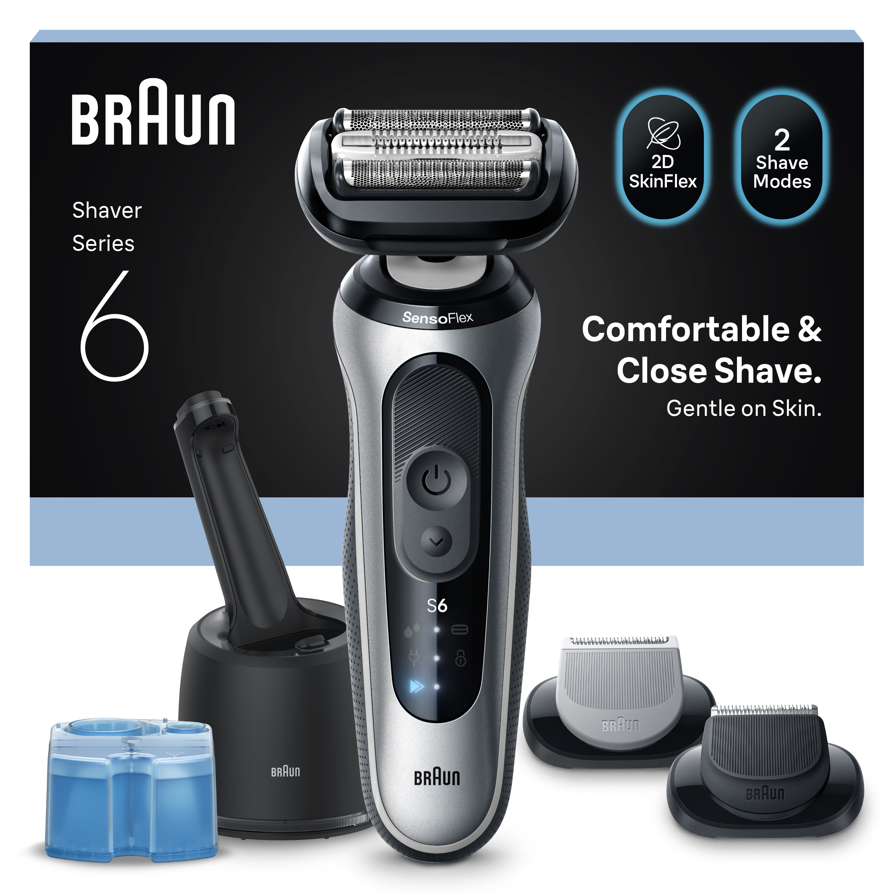 Braun Elektrisch Scheerapparaat Series 6 62-S7650cc