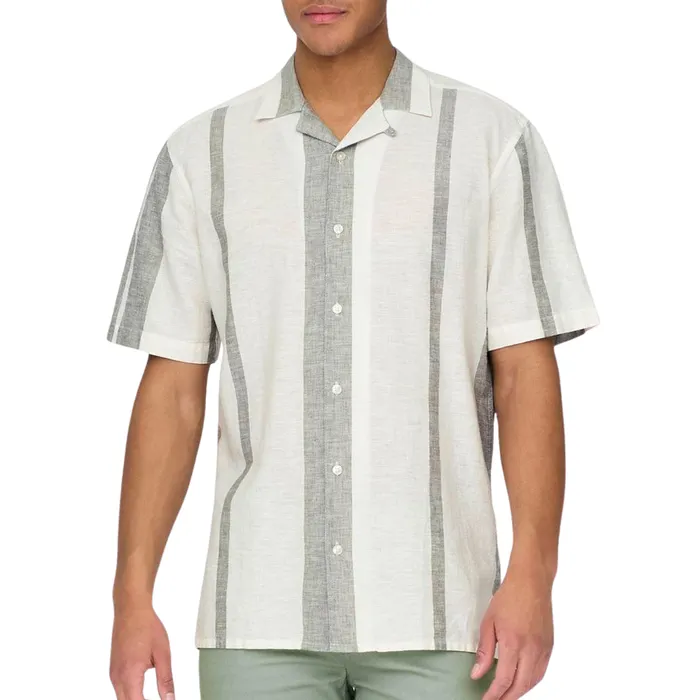 Only & Sons Caiden Stripe Linen Overhemd Heren