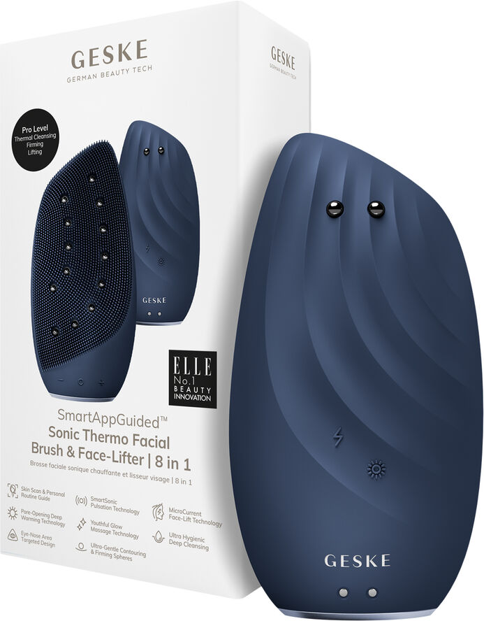 GESKE Sonic Thermo Facial Brush & Face-Lifter | 8 in 1
