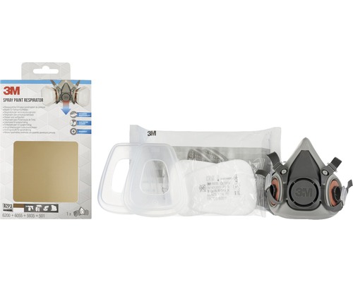 Herbruikbare maskerset voor verfspuiten 3M™ 6002PRO, beschermingsniveau A2P3