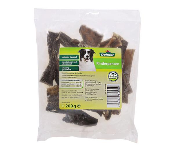 Dehner Lieblinge Hundesnack Rinderpansen