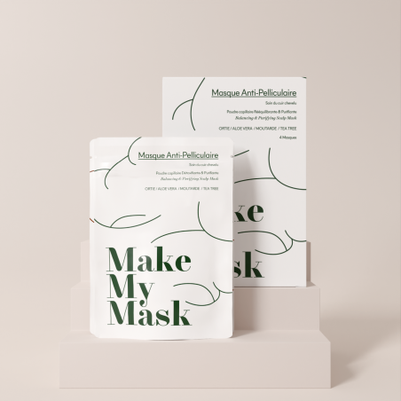 MakeMyMask Masques Anti-pelliculaire x4