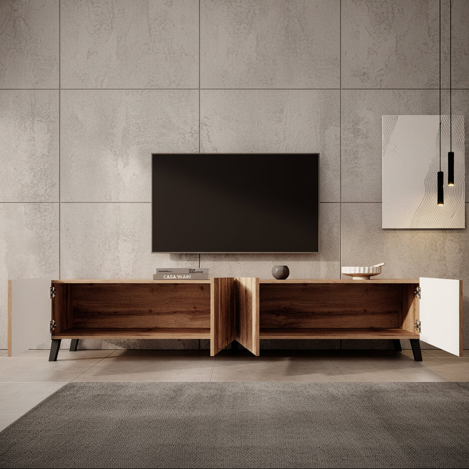 Pepinos 2 - TV-Meubel - Eiken - 200x42x44 cm