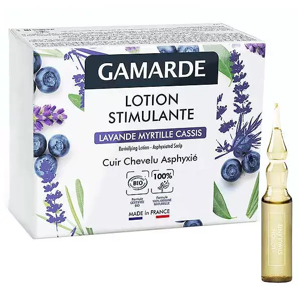 Gamarde Capillaire Lotion Stimulante Lavande Myrtille Cassis Bio 6x5ml