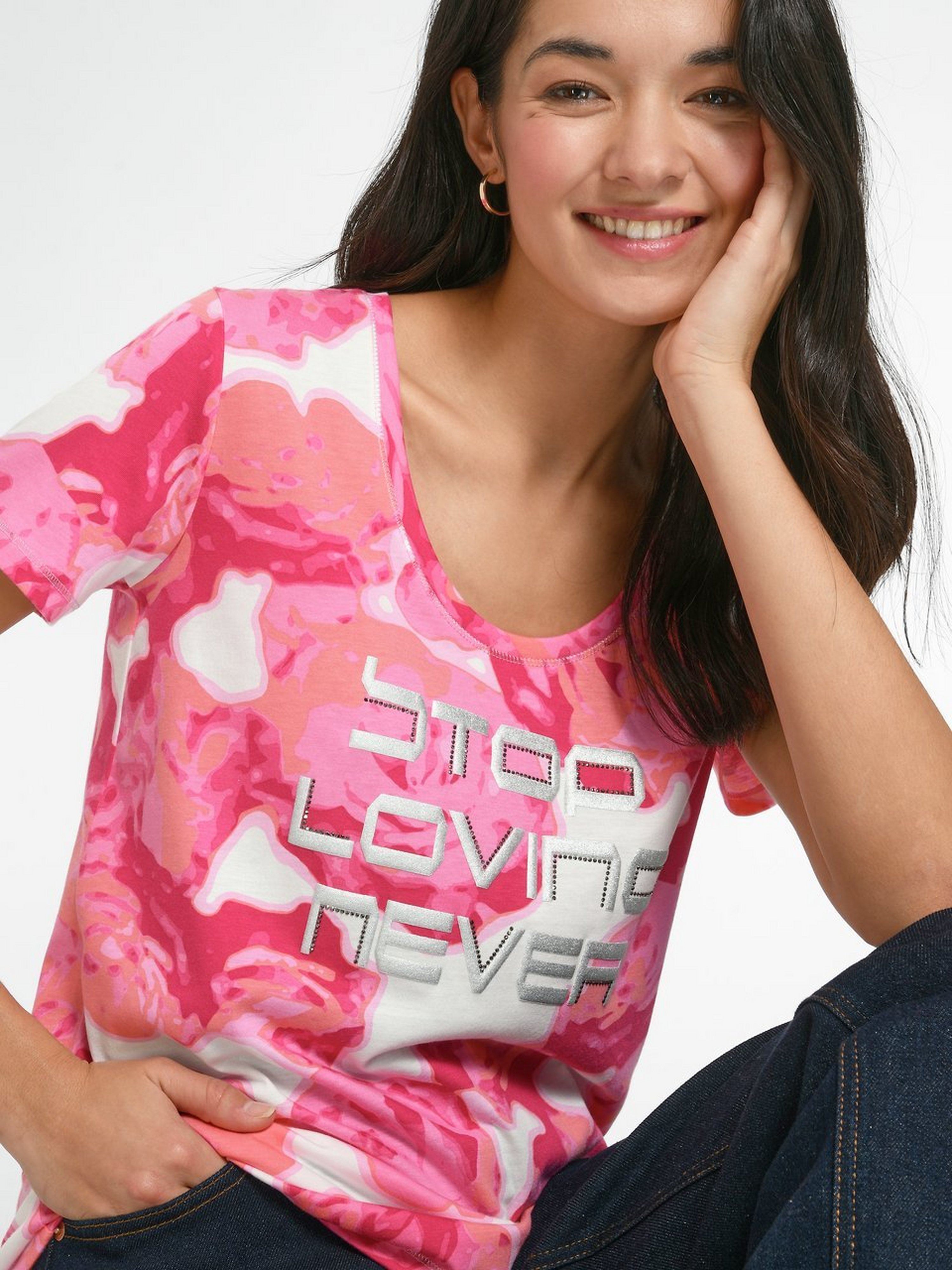 Rundhals-Shirt